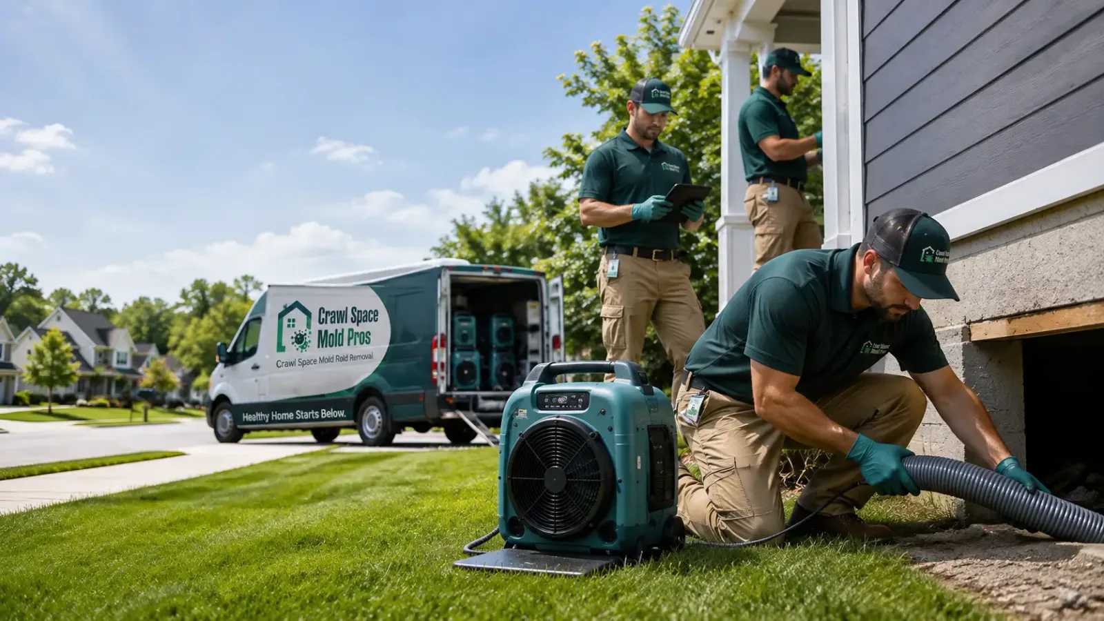 Crawl Space Mold Removal in Falmouth, MI